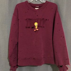 LF vintage looney tunes tweety sweater